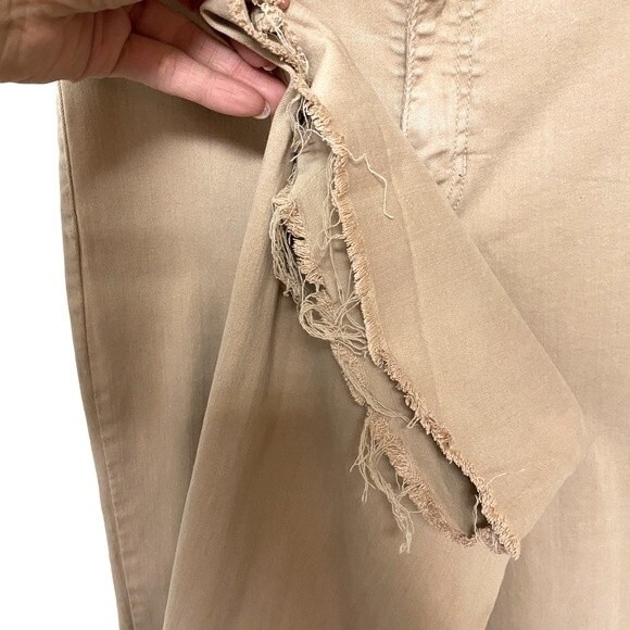 Fashion Nova Women’s Ripped Hem Wide Leg Jeans - Picture 5 of 7